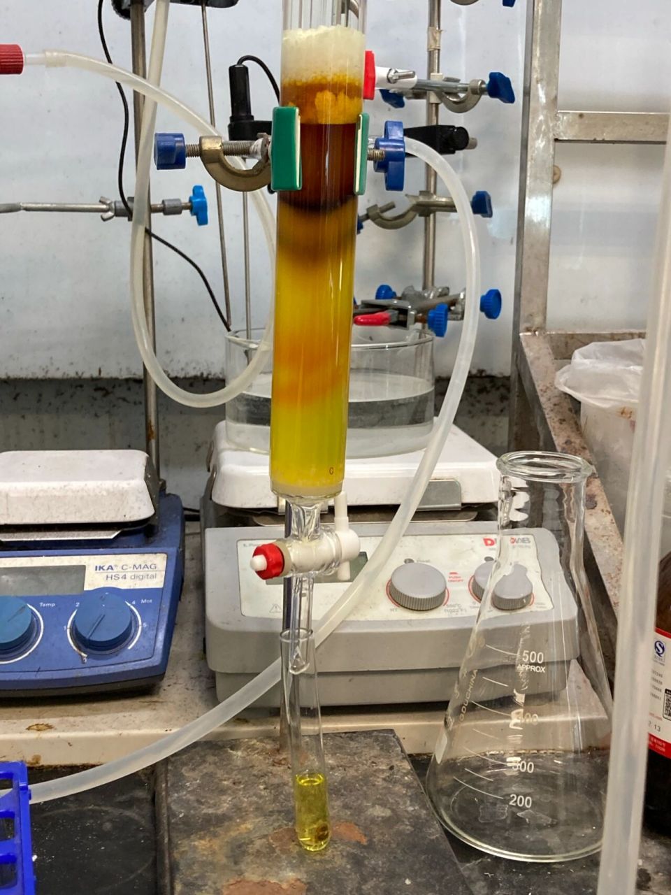 化学怎么这么玄学|实验室d8 第一次过柱子 柱子算不大的但是他还是好