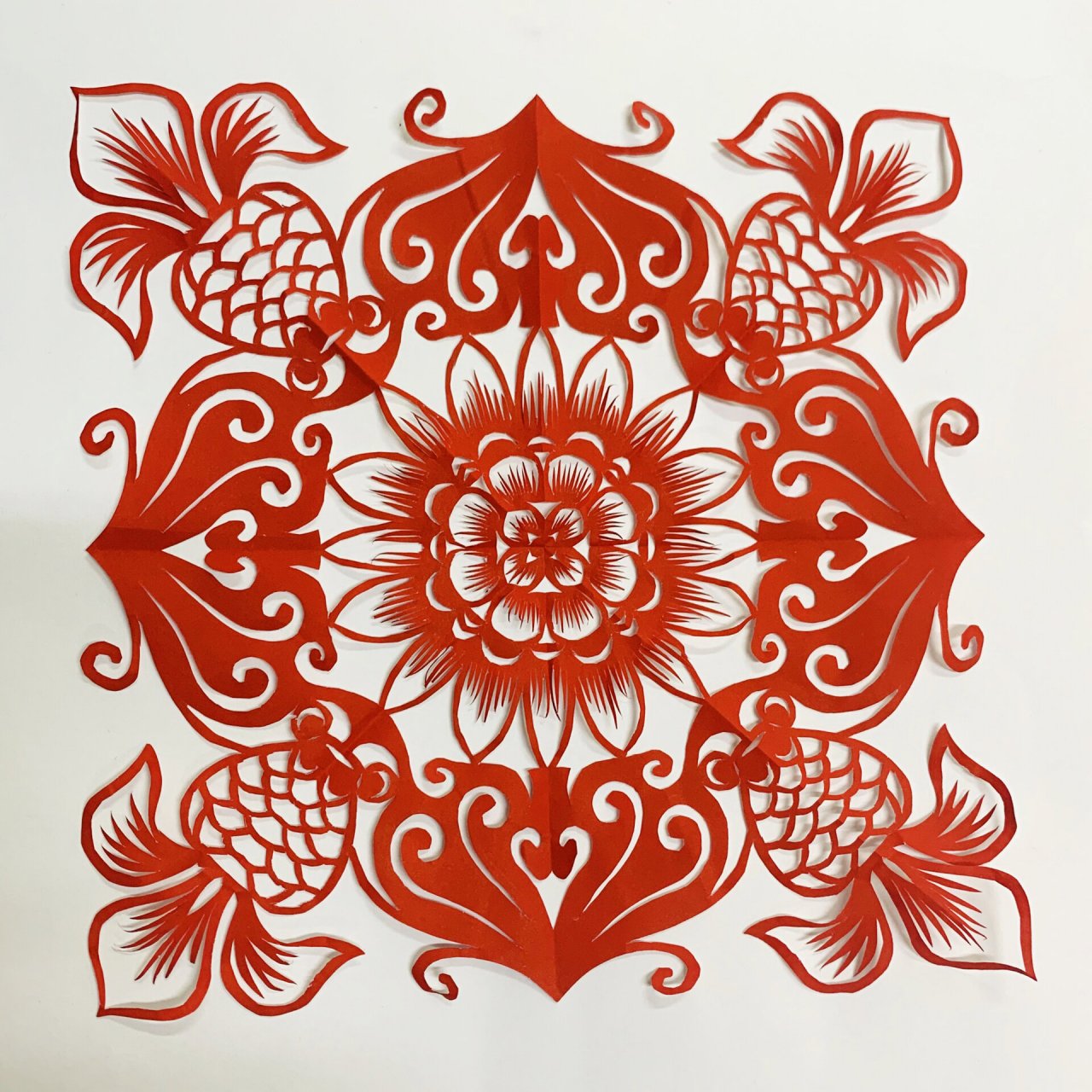 剪纸 对称剪纸,消磨时间之作