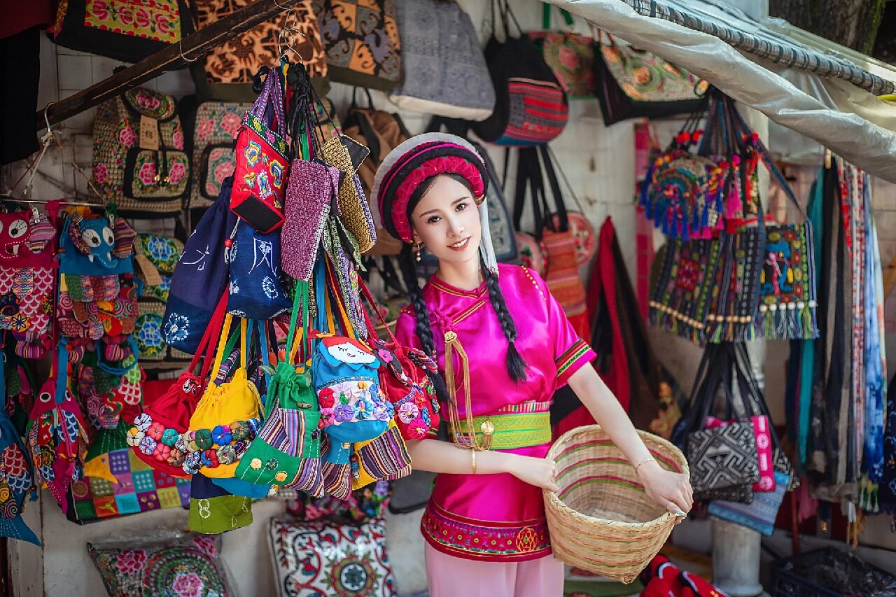 定格白族姑娘的美,大理拍的白族写真太爱了