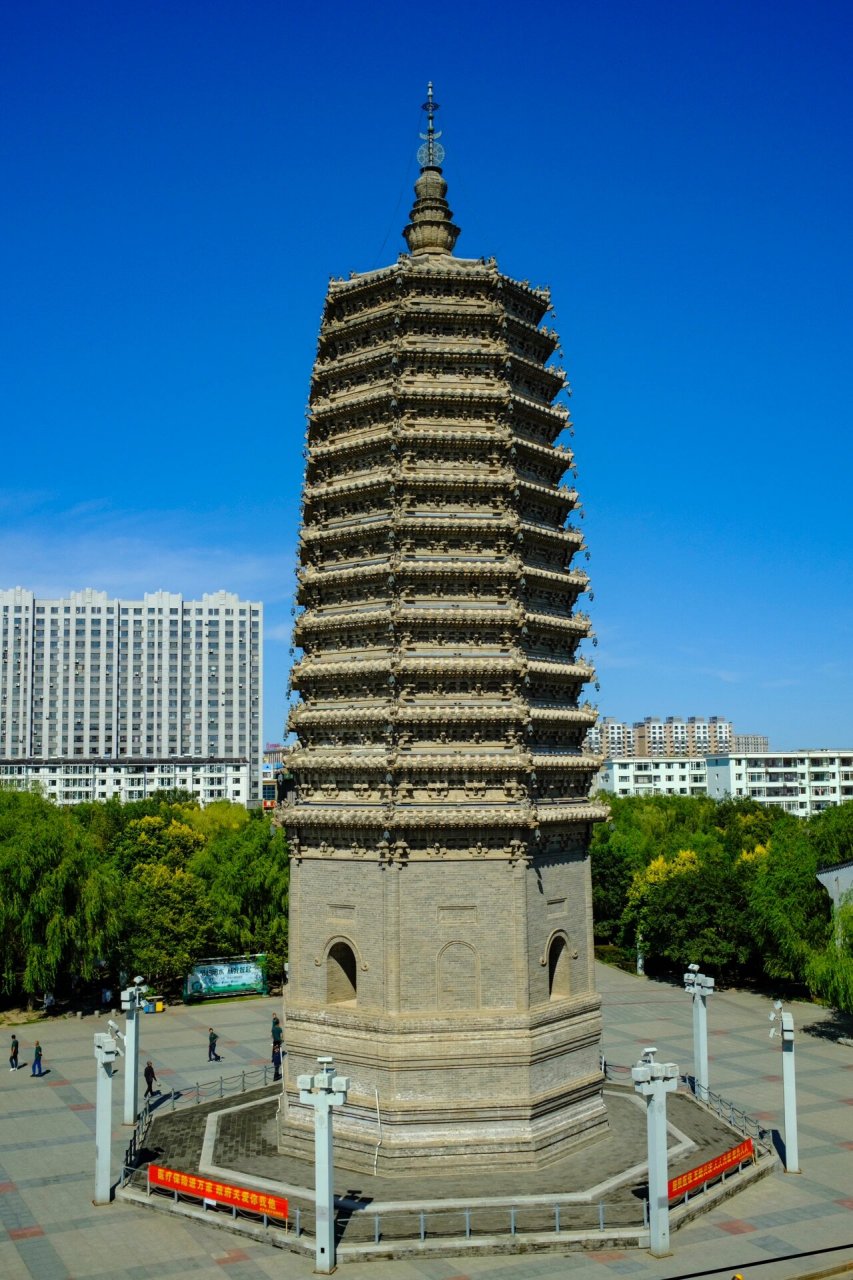 古建筑|吉林长春 农安辽塔(辽) 农安辽塔是现存辽塔中位置最北的一座