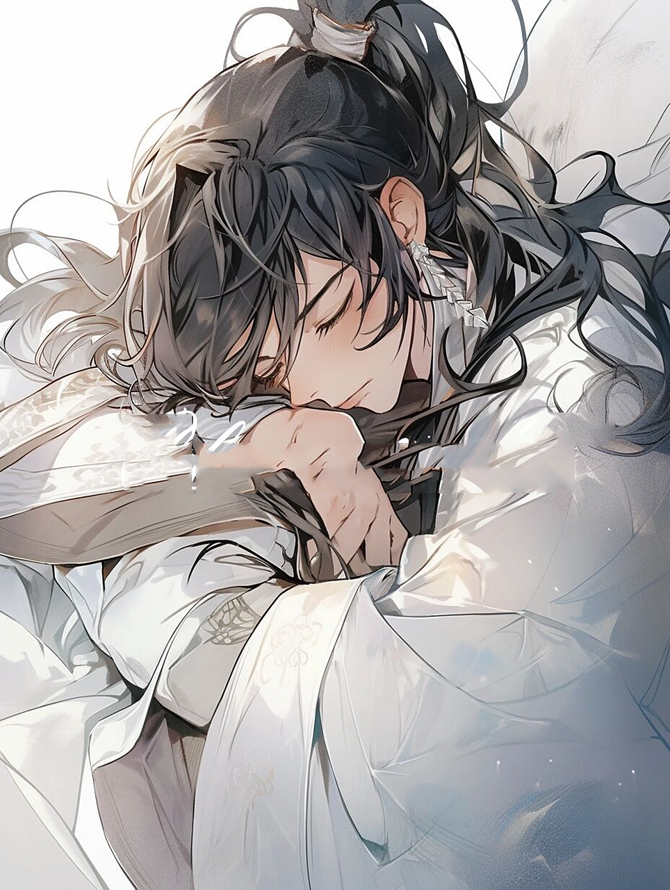 古风情侣头像壁纸 | 单人睡觉版