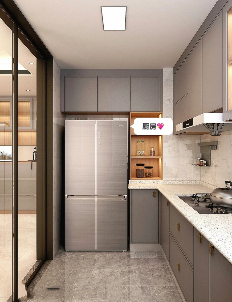 新中式橱柜,那些你不懂的美 新中式既要保留传统元素,也要有现代舒适