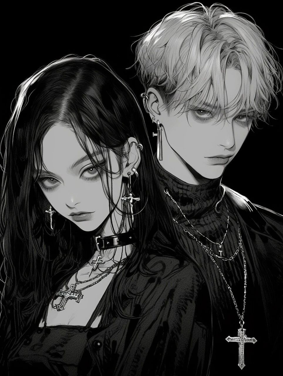 情侣头像 | 暗黑恋人