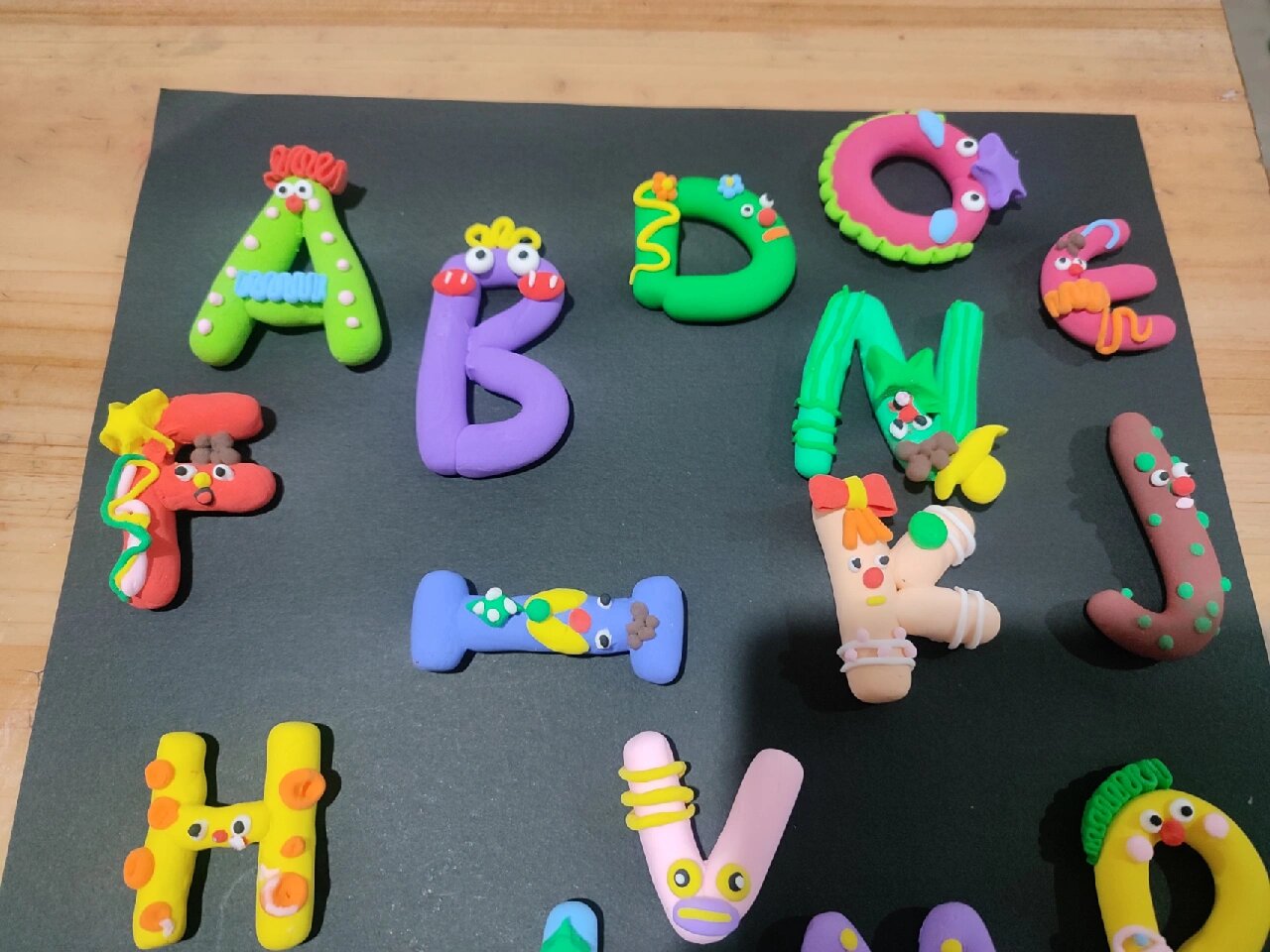 一年级英文字母～手工