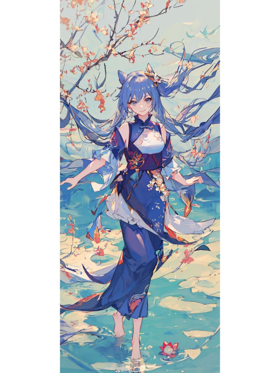 壁纸·原神刻晴国风 这次尝试了下国风刻晴020202020202