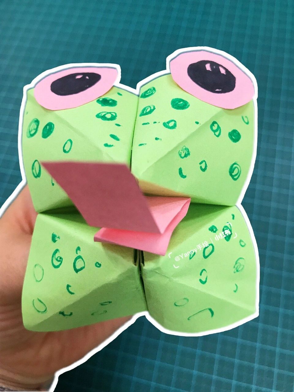 变一变 步骤图 小学低年级有趣的手工课 小青蛙 东南西北折纸 变一变