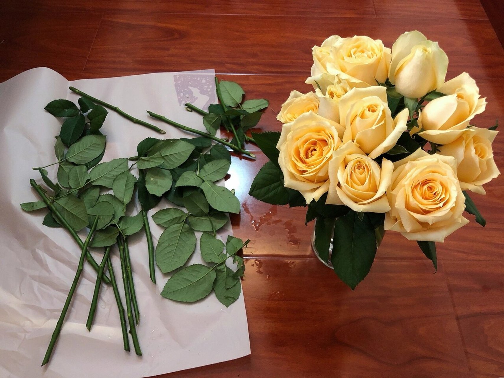 家居插花|香槟玫瑰98 对买花插花一直都有浓厚的兴趣,今天在花市