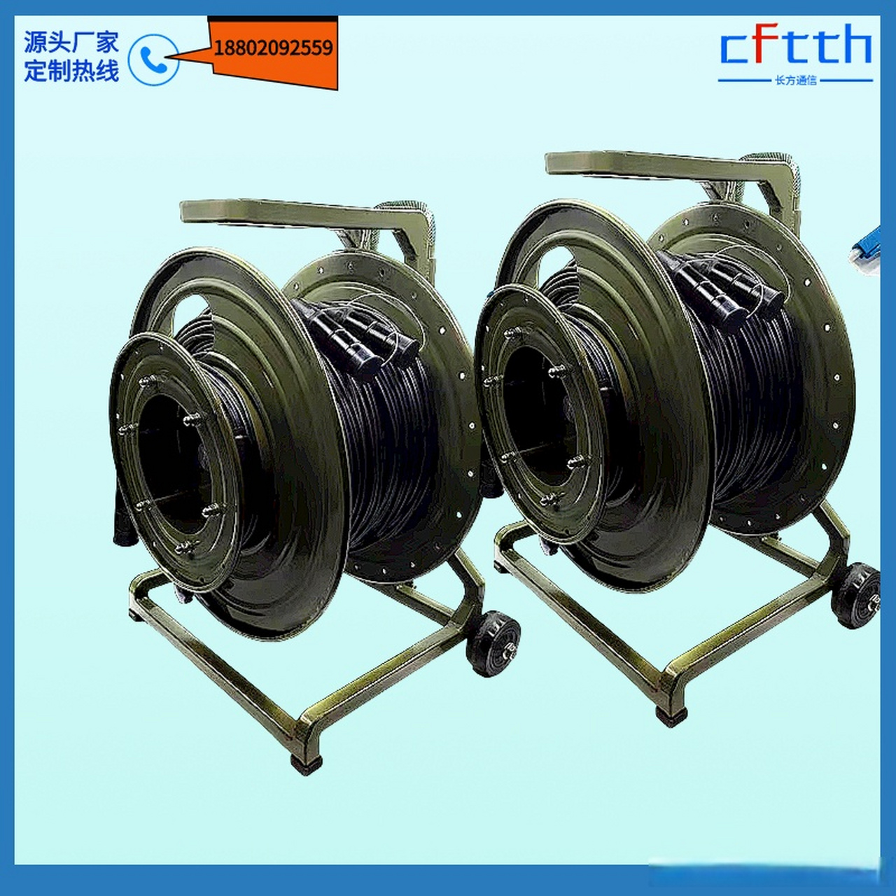 野战光缆散件 铠装超柔tpu野战光缆 直播赛事通信光纤 扩束航空插头