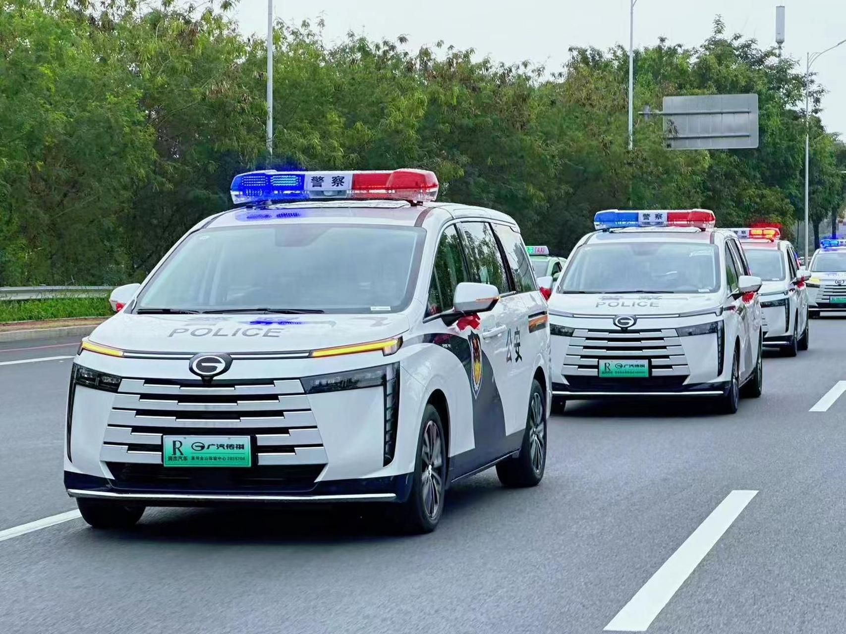 传祺e8警车交付.