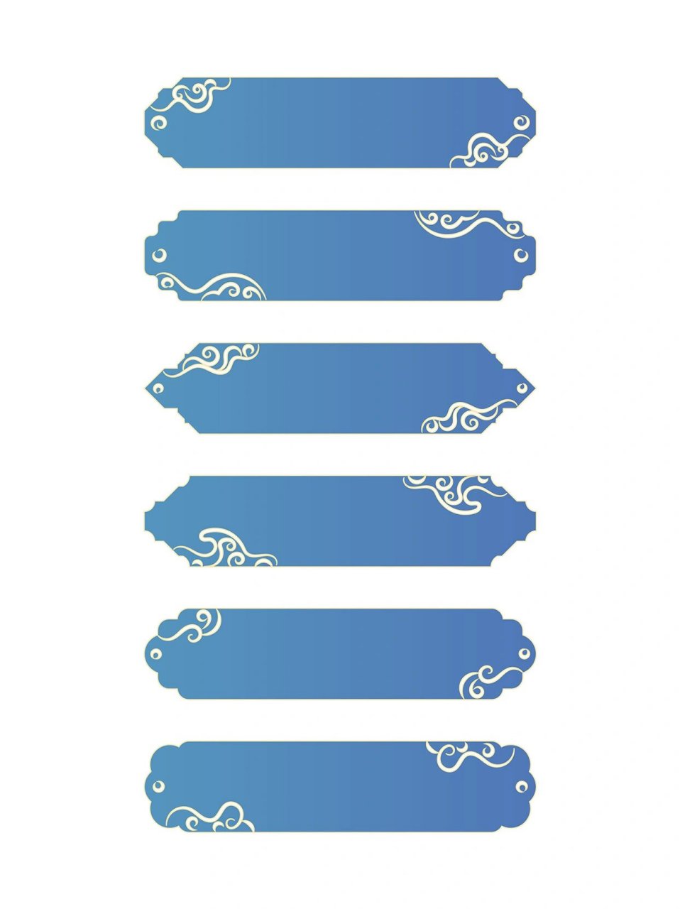 免抠素材98国潮手绘装饰边框丨国风标题框 国潮风手绘装饰边框是 一