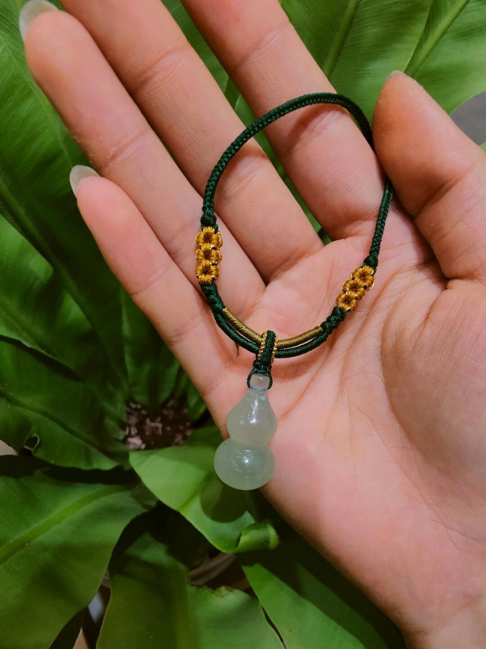 玉葫芦编绳项链 #日常碎片plog# #手工编绳# #我的手工日常# #编绳