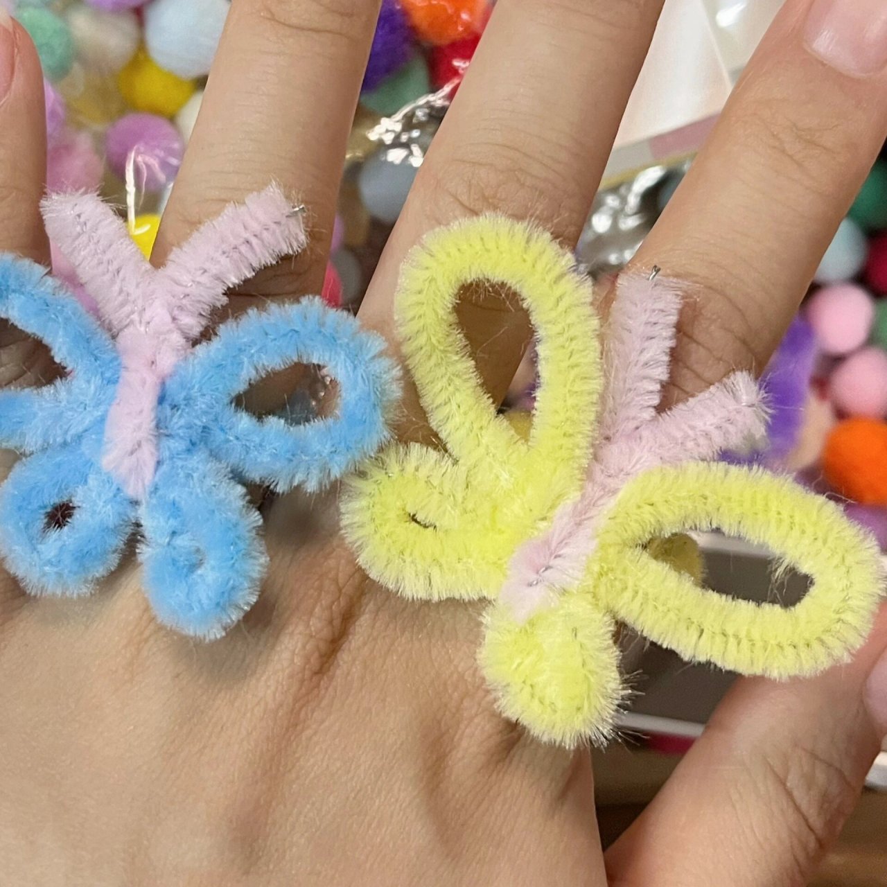 扭扭棒小蝴蝶戒指教程分享 扭扭棒小蝴蝶?戒指?教程分享终于来啦!