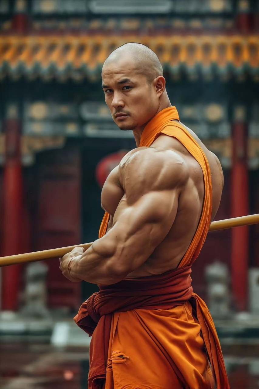 最强壮的武僧#肌肉男##胸肌##微博户外运动节