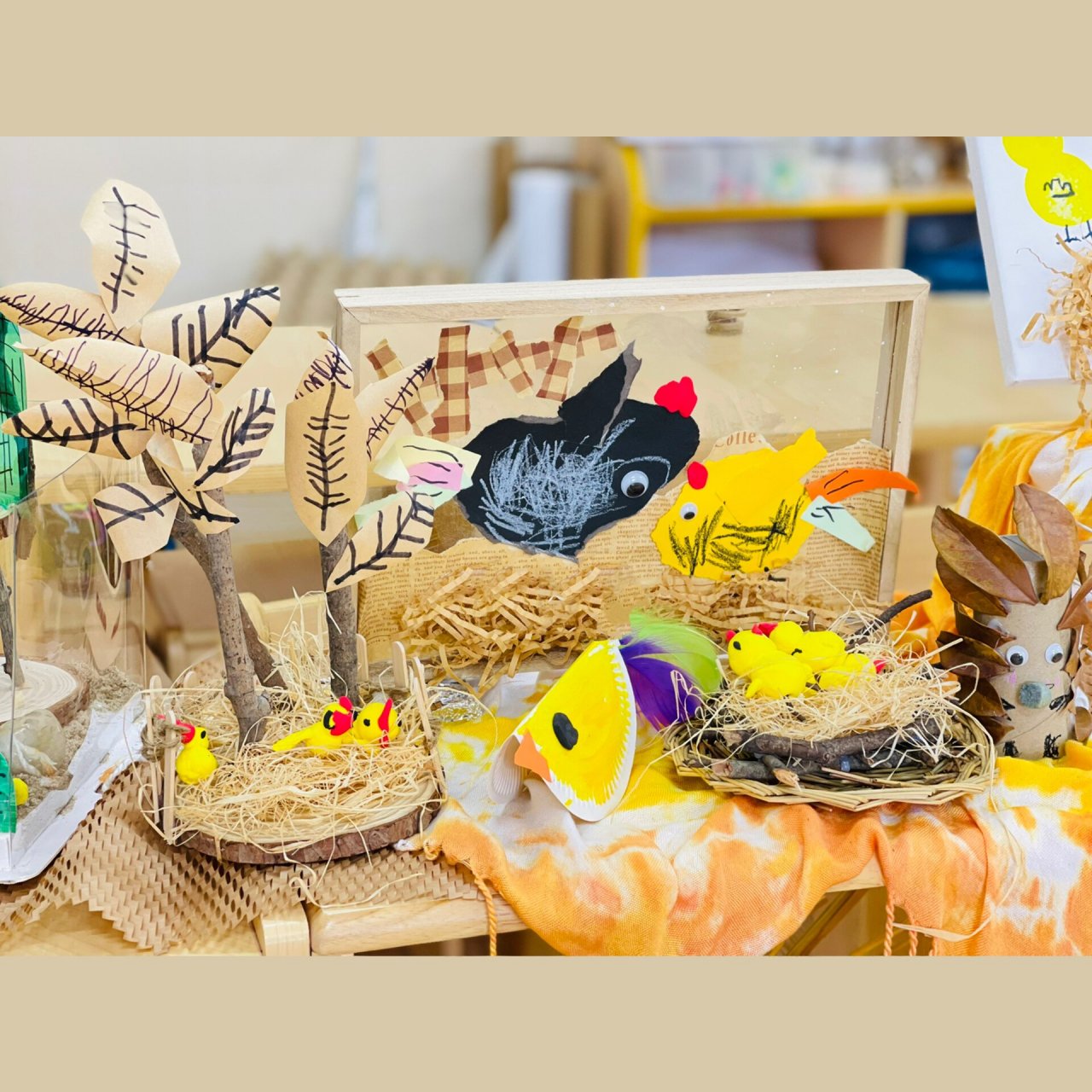 "你好,小动物"美工区环创 | 小班区域 98快来康康我们的作品展示吧