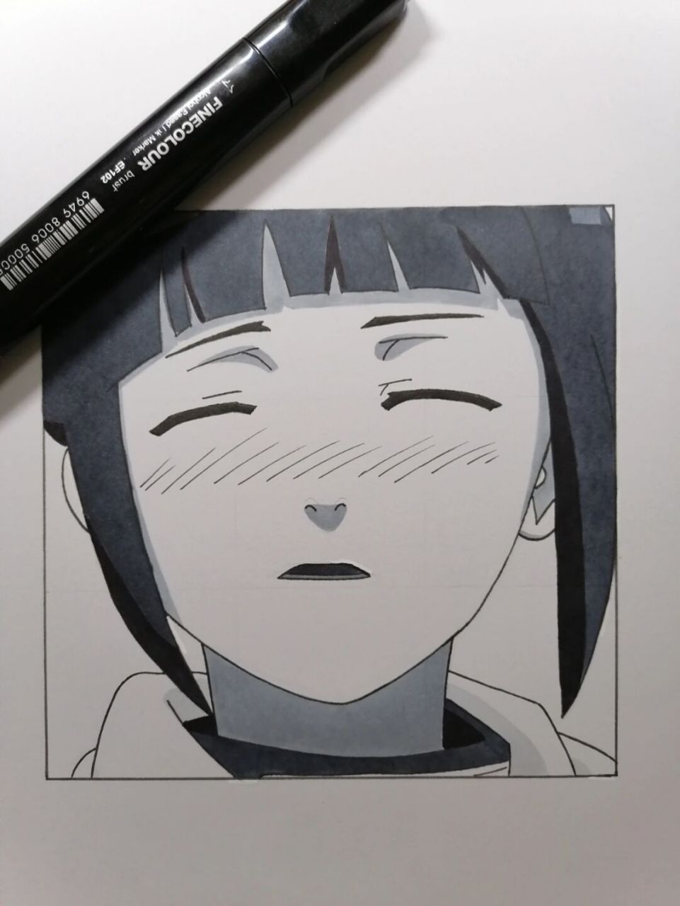 雏田教程 #火影忍者# #手绘教程# #雏田