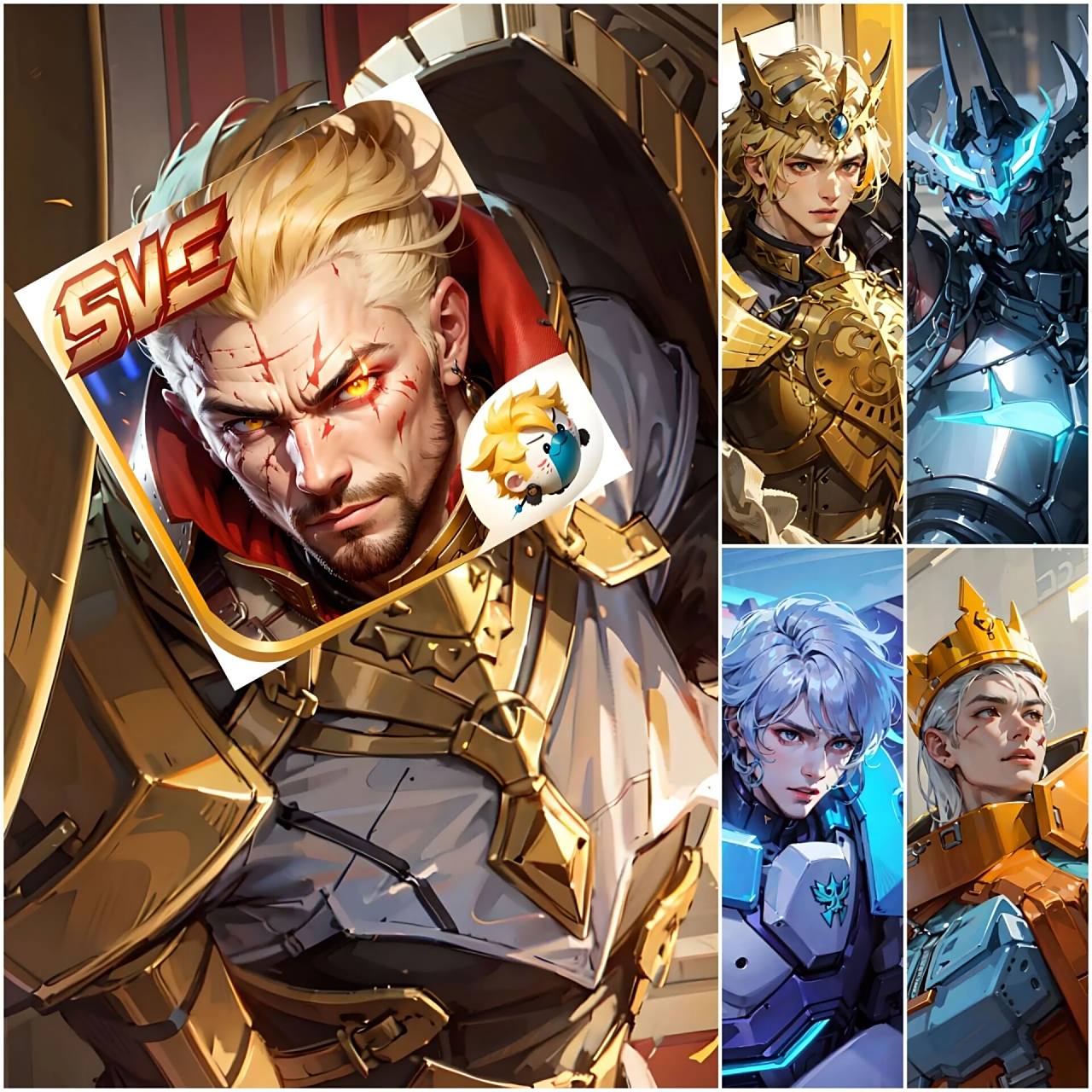 亚瑟全皮头像分享9515 『那个长在王者游戏图标上的男人』