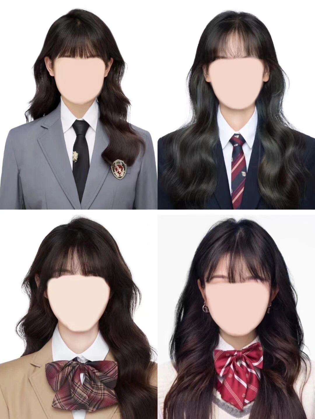 快来找我修图!刘海卷发的新模板它来啦～超甜