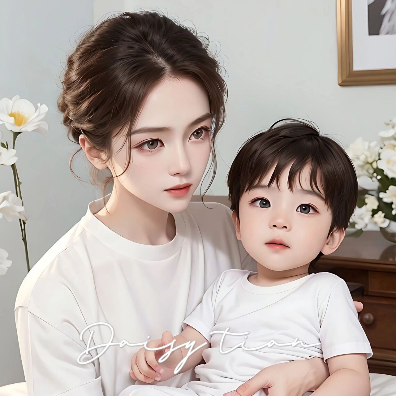 母子头像②|乖乖,你快快长大
