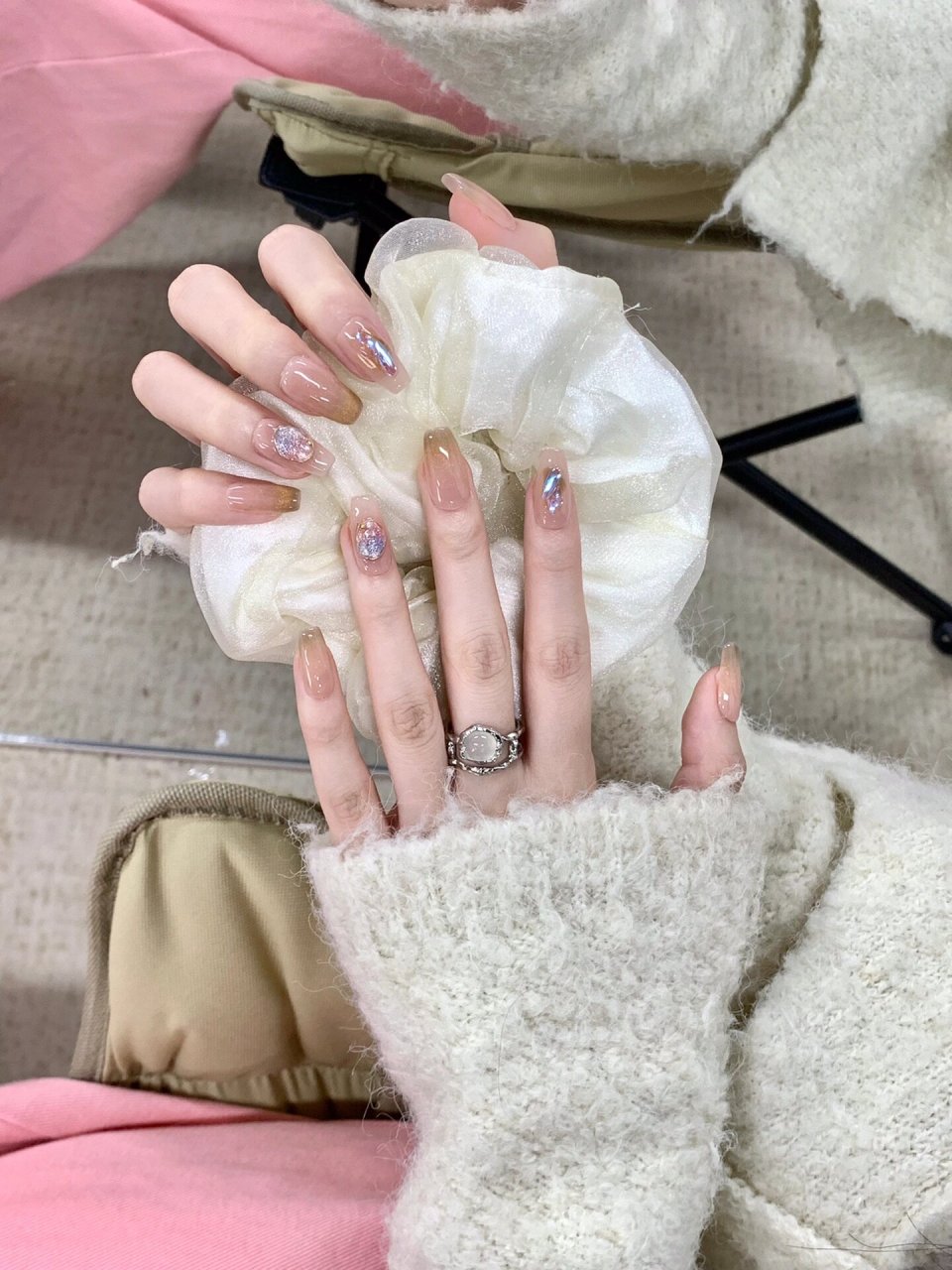 猫眼 极光直击我心巴93 猫眼美甲97不管哪个角度看都超绝 图片全