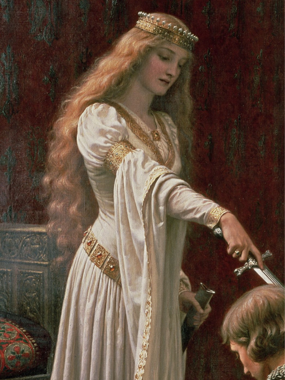 今天你看画了吗|册封仪式 96 作品描述的是骑士的