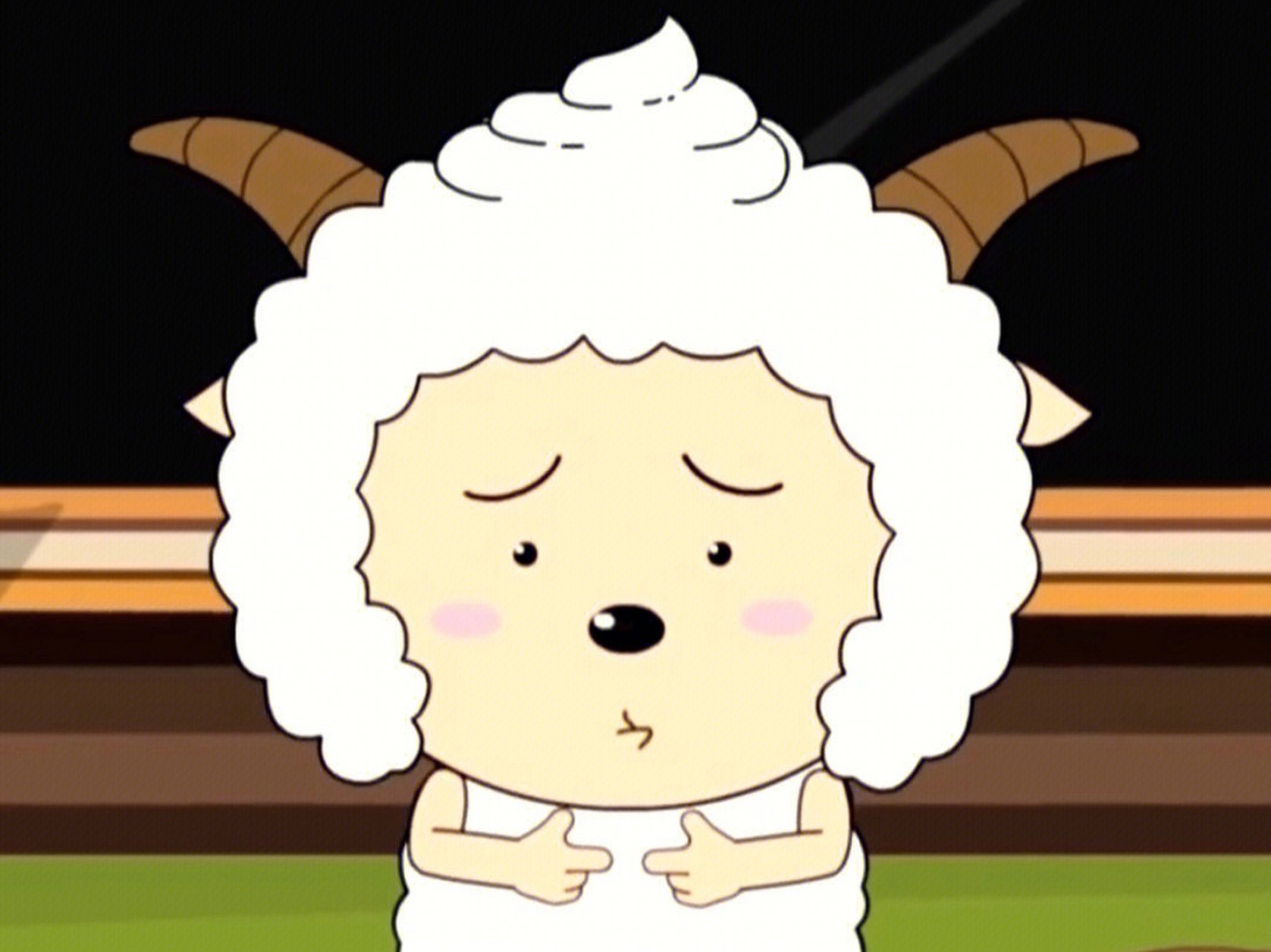 懒羊羊# 没有口水兜的小懒,好委屈好委屈[委屈]