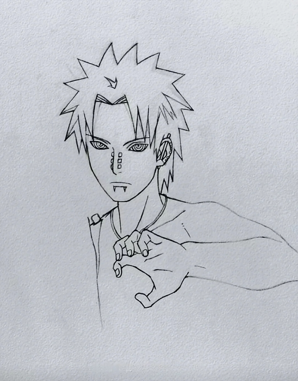 佩恩天道超手绘 动漫手绘