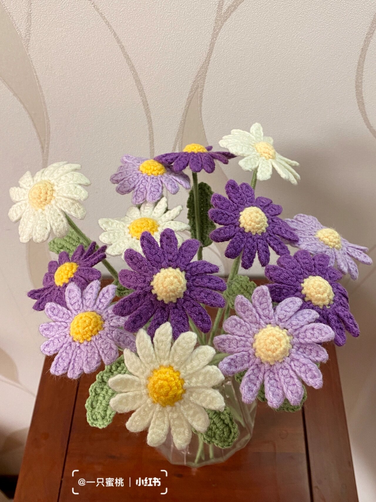 钩针小雏菊|附图解