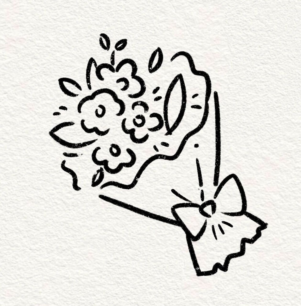 零基础学会ins风花束贺卡 花束贺卡这样画,如果还不会,你继续来找我!