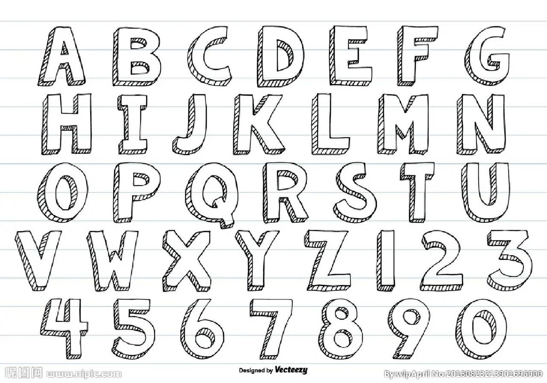 英语字母表 表图一可以让孩子涂色,排序 二和三发挥孩子想象力,自己