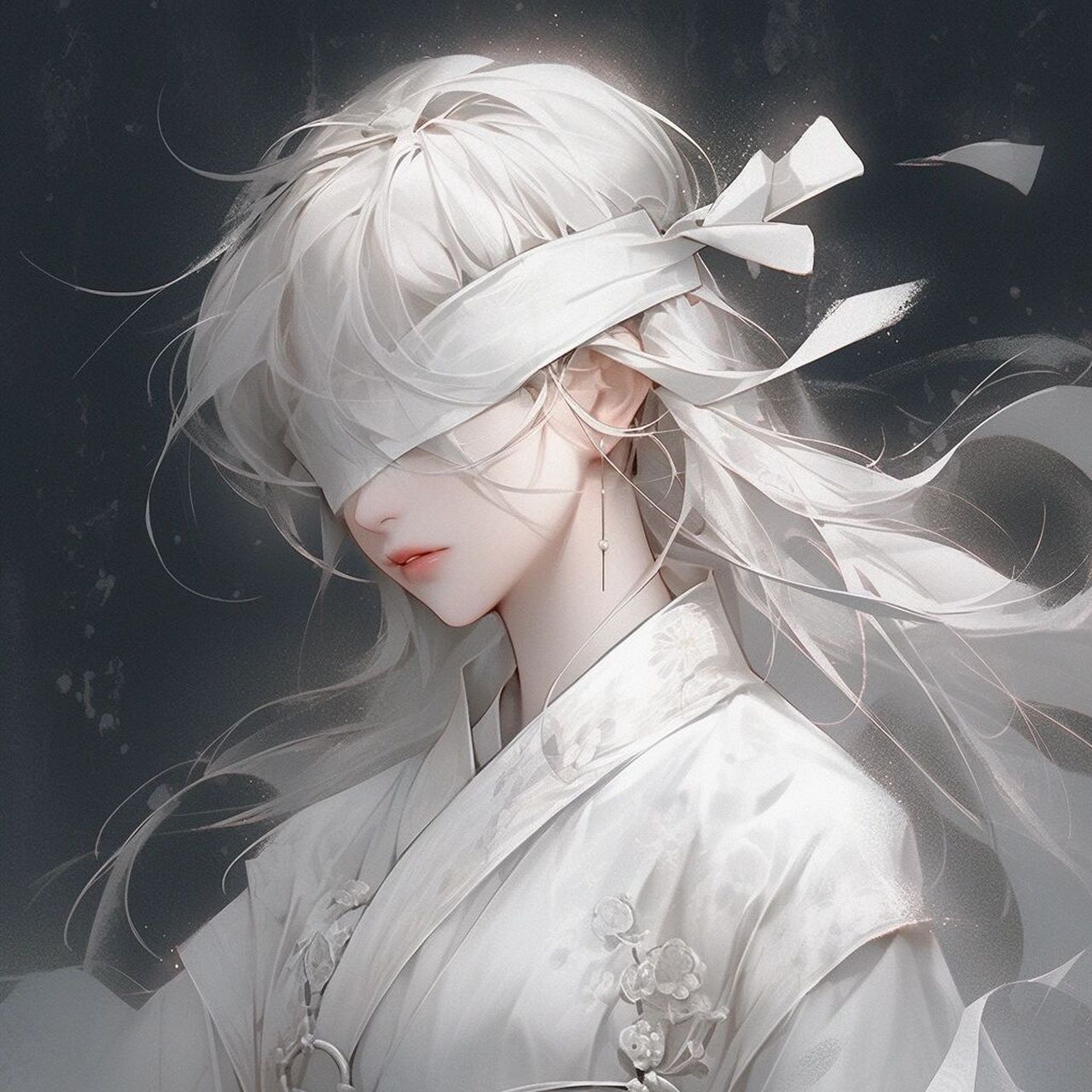 白色系列|蒙眼|女头    禁欲系