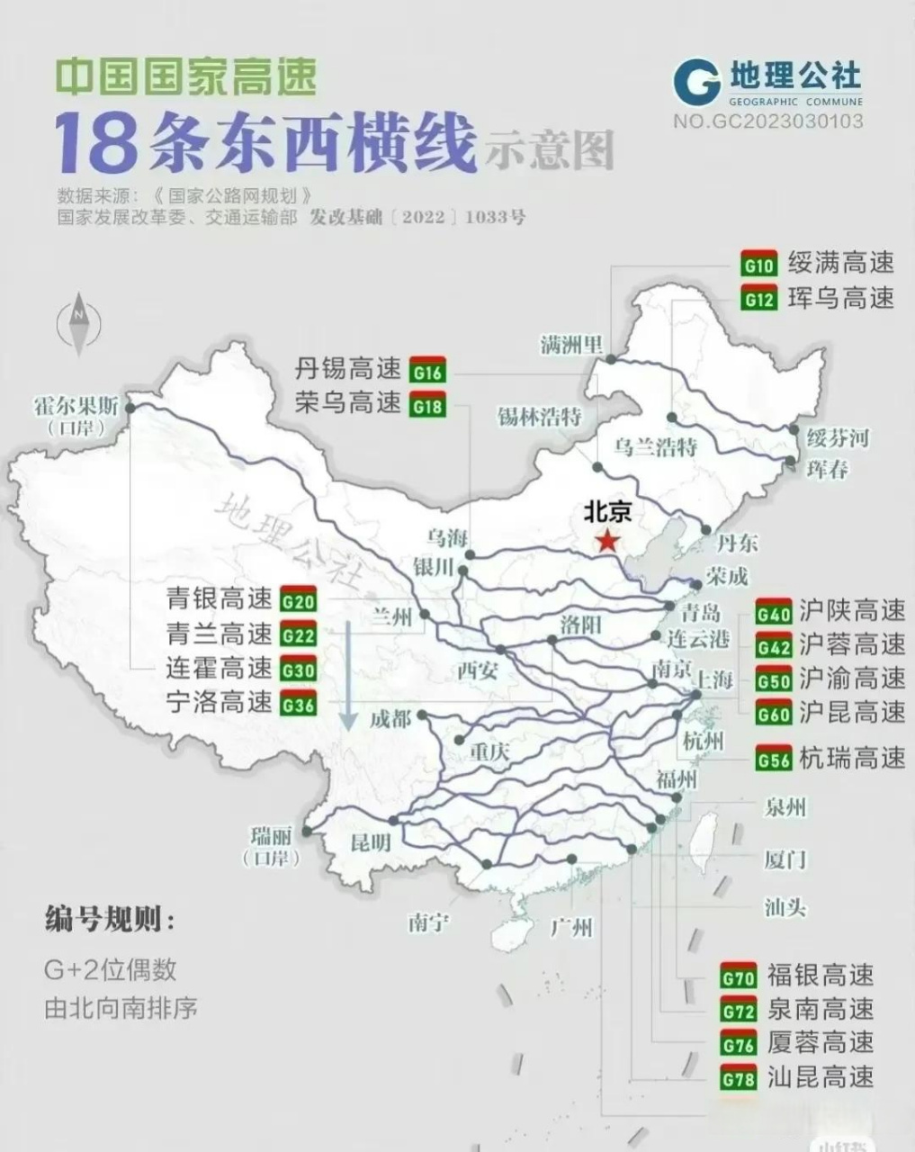 中国高速公路布局图图片