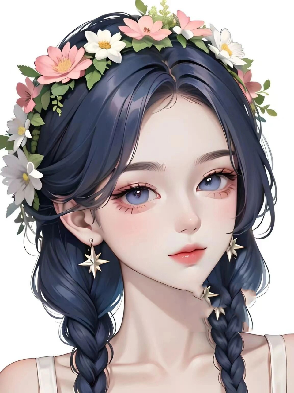 春天到啦,当然要赏花赏月赏美女啦·女生头像              图片由me