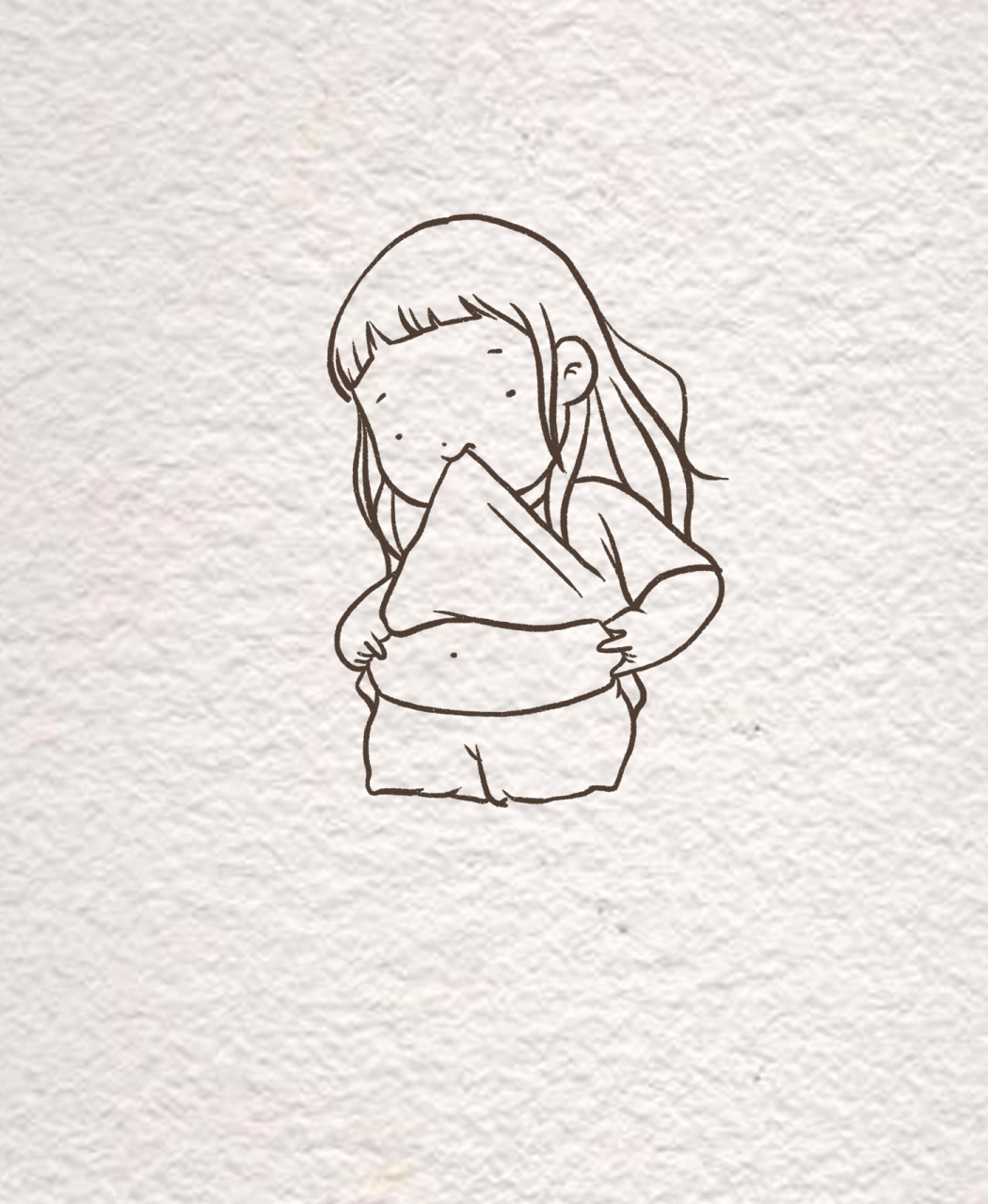 小胖叽简笔画系列 | art_illustration 93姐妹们一定要一大早称体重