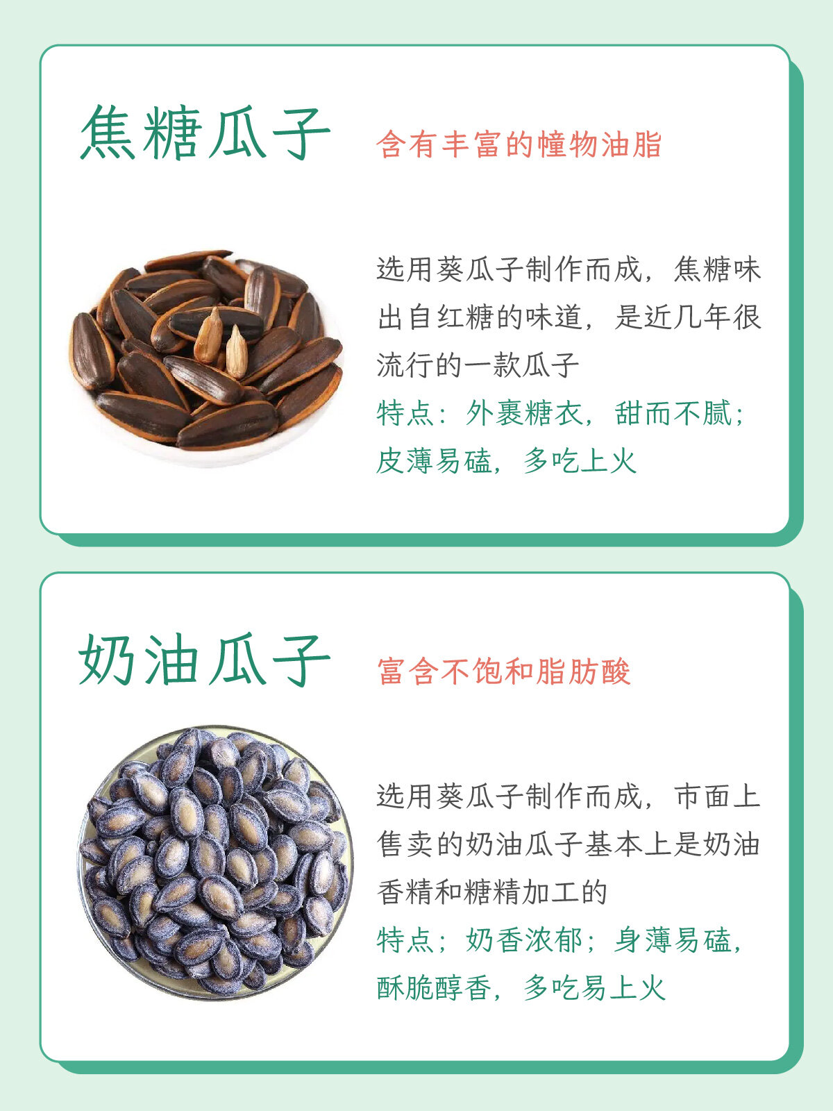 常见瓜子的种类与名称