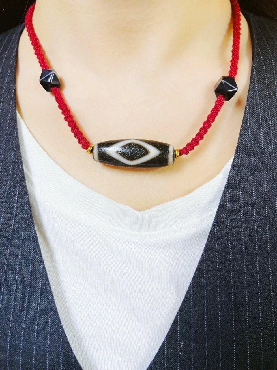 财运之珠99 96三眼天珠也叫财运天珠  象征吉祥如意 【金刚三