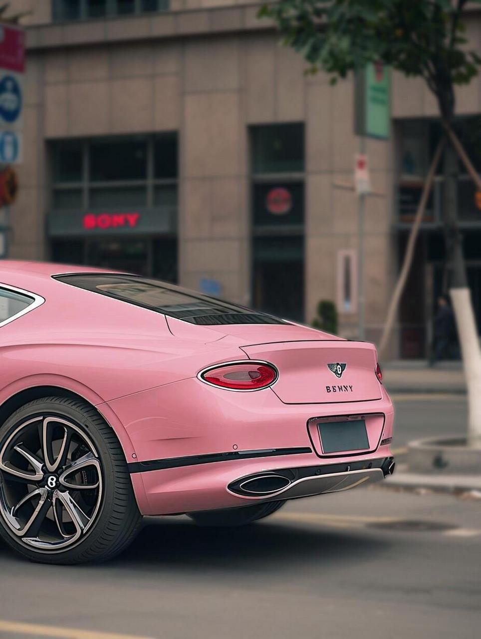 公主座驾请收下96宾利欧陆gt淡粉色6015.