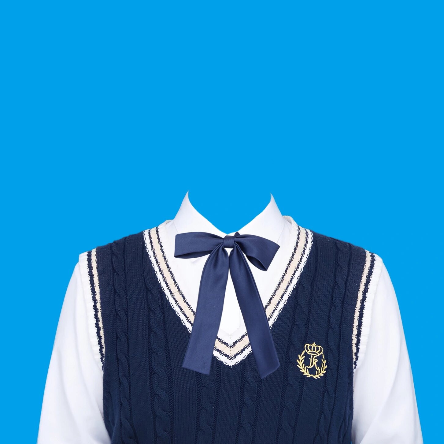 证件照换衣服模板换装韩式西装衬衫模板素材