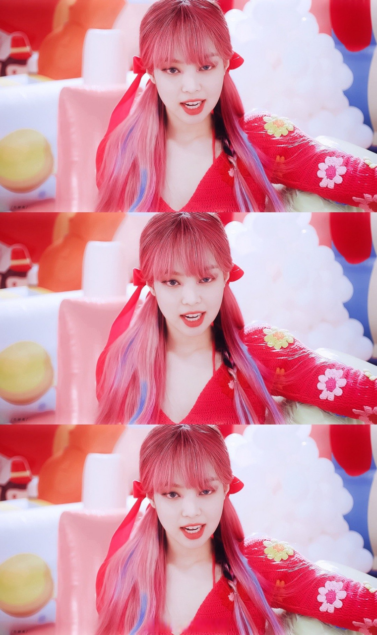 blackpink的芭比造型#粉发双马尾jennie才是真正的芭比吧,这也太美了