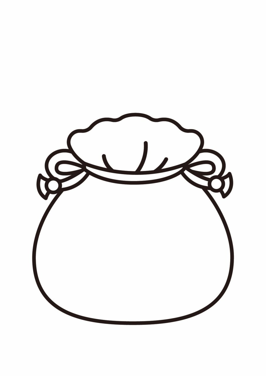 儿童画|福袋简笔画(可打印) 幼儿园福袋线稿高清可打印 #福袋# #福袋