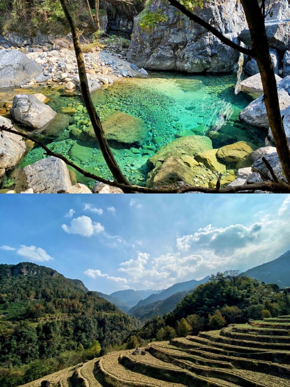 合肥周边游||牯牛降,碧玉潭水抱群山 96位置:石台县牯牛降景区位于