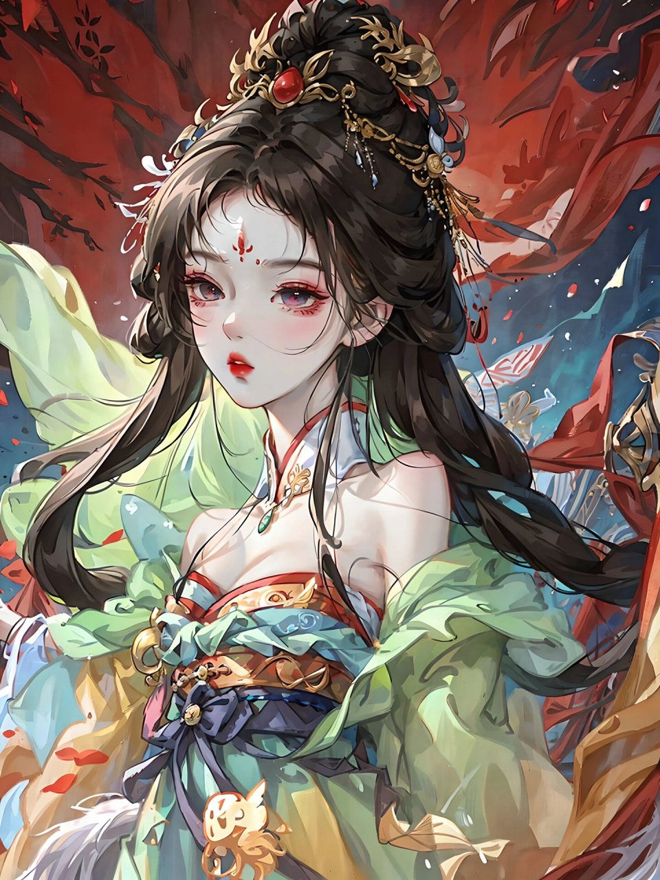 绘画素材 | 国风动漫少女