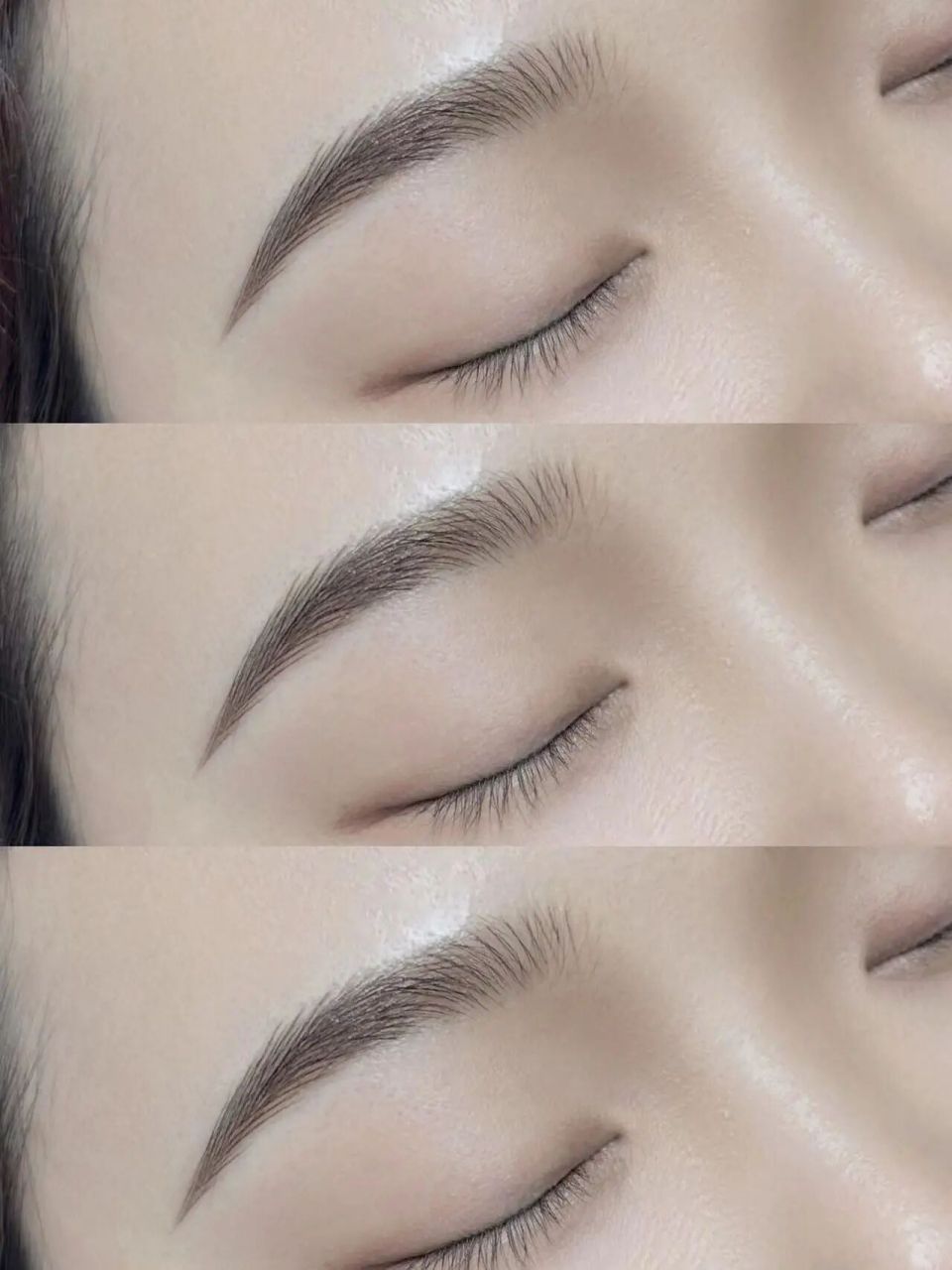 2023年最流行的野生线条眉97 这个眉形怎么看都温柔又自然 眉毛半段