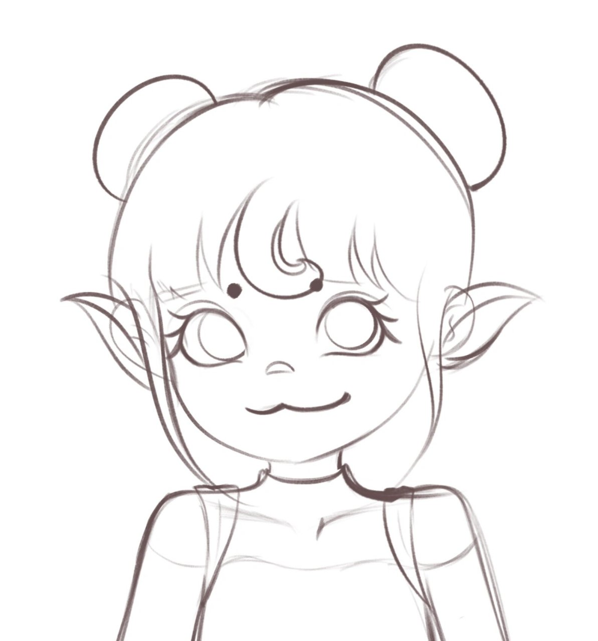 叶罗丽之小野叶,图片 线稿. 准备突破1千粉丝969696多多支持.