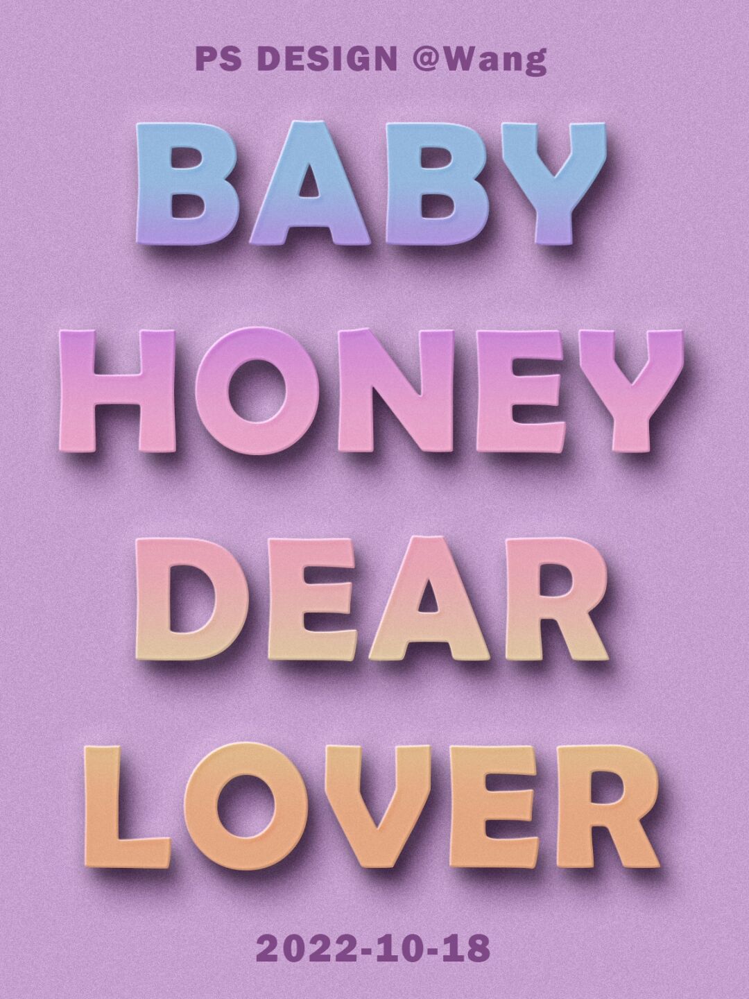 立体文字效果有手就会 之前教过大家凹陷效果,今天分享立体