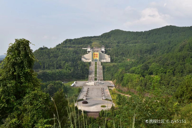 盐亭县嫘祖陵风景区图片