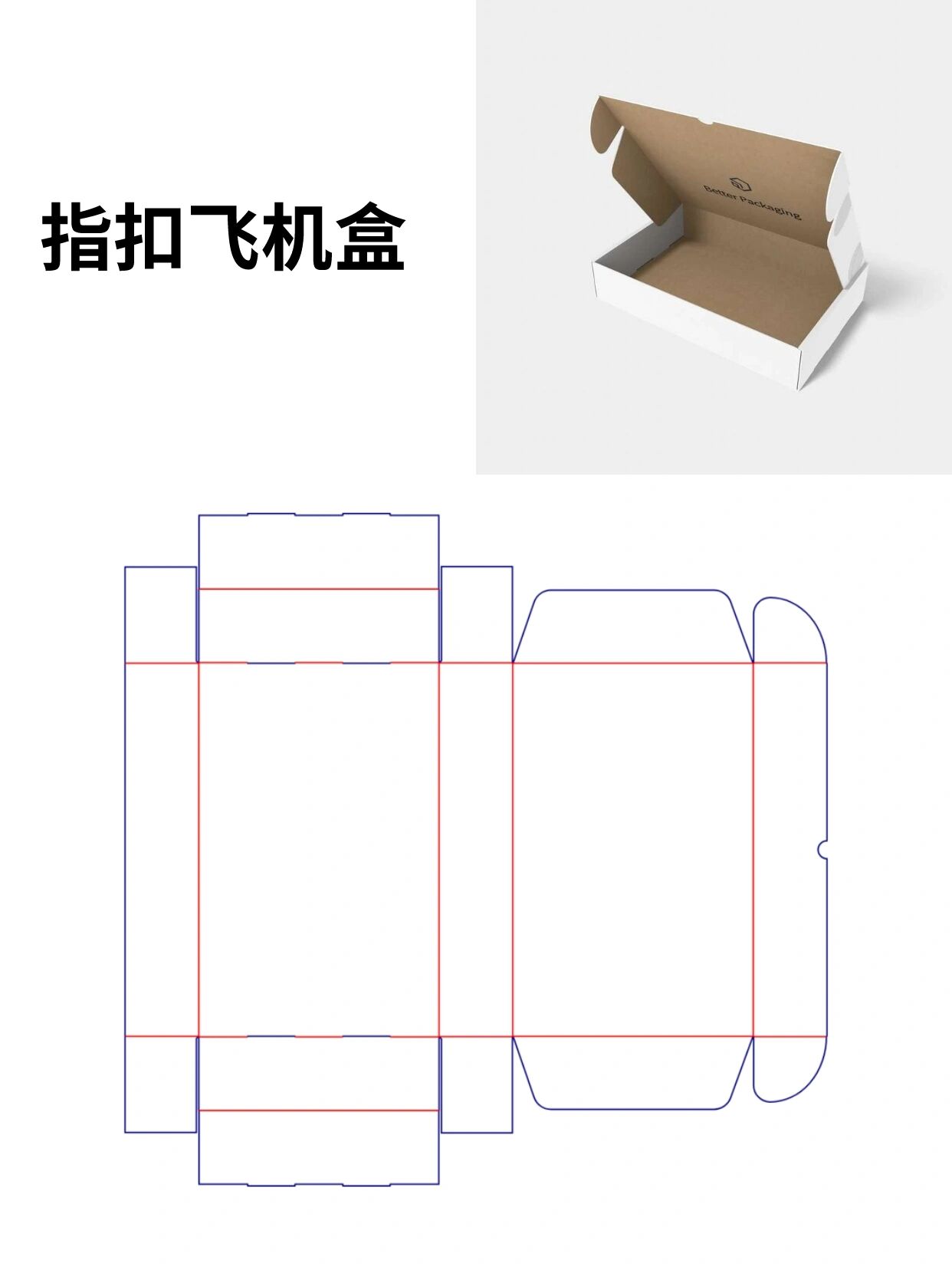 72156款不同的飞机盒及展开图
