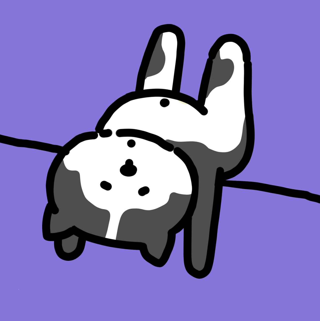 卡通头像|换个舒服的姿势继续躺平