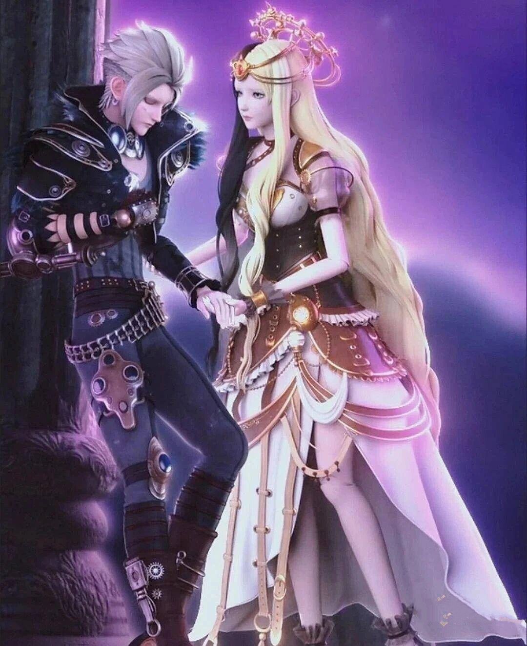 叶罗丽精灵梦高清图片 白光莹和庞尊哦,可以随意拿图哦