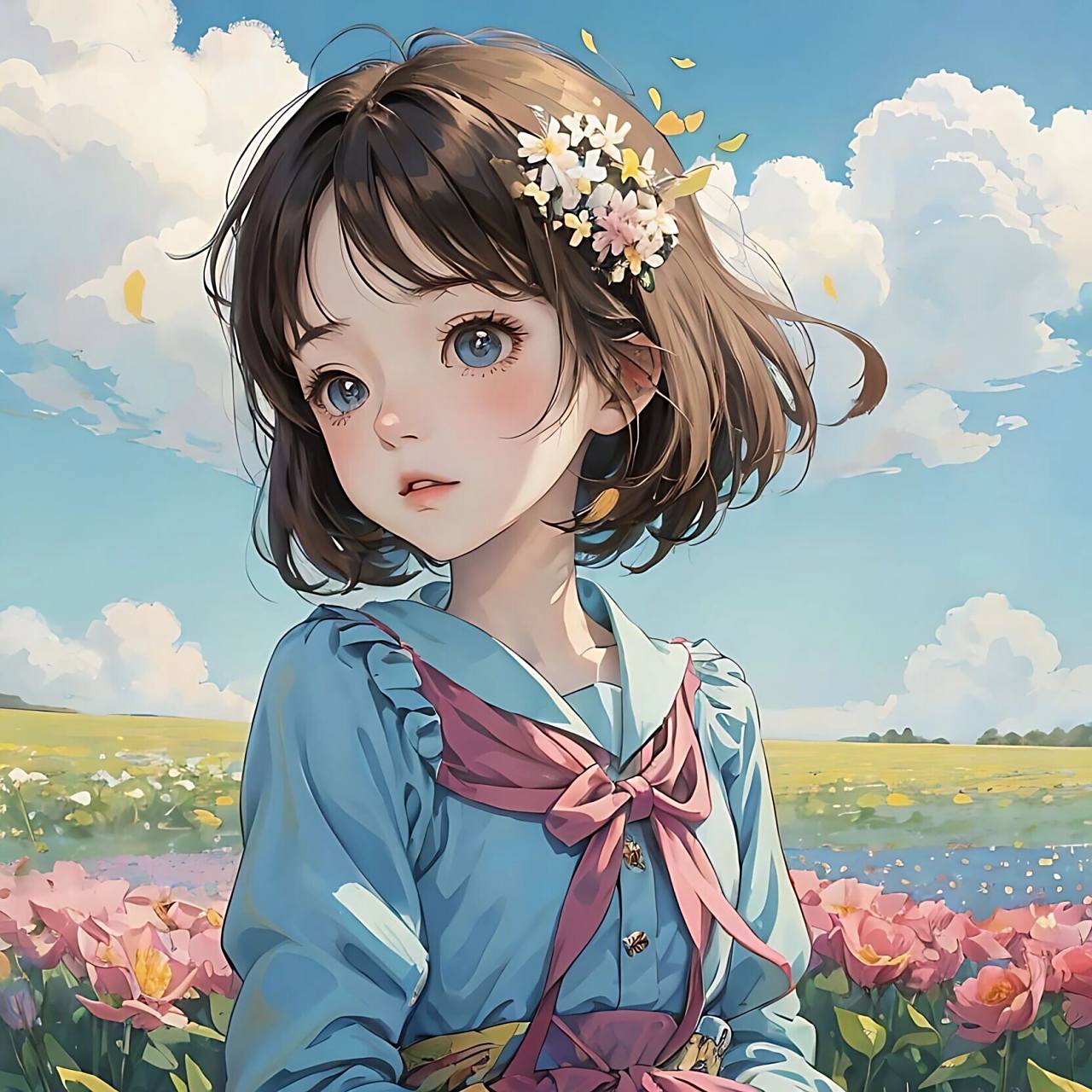 宫崎骏治愈系列女孩头像