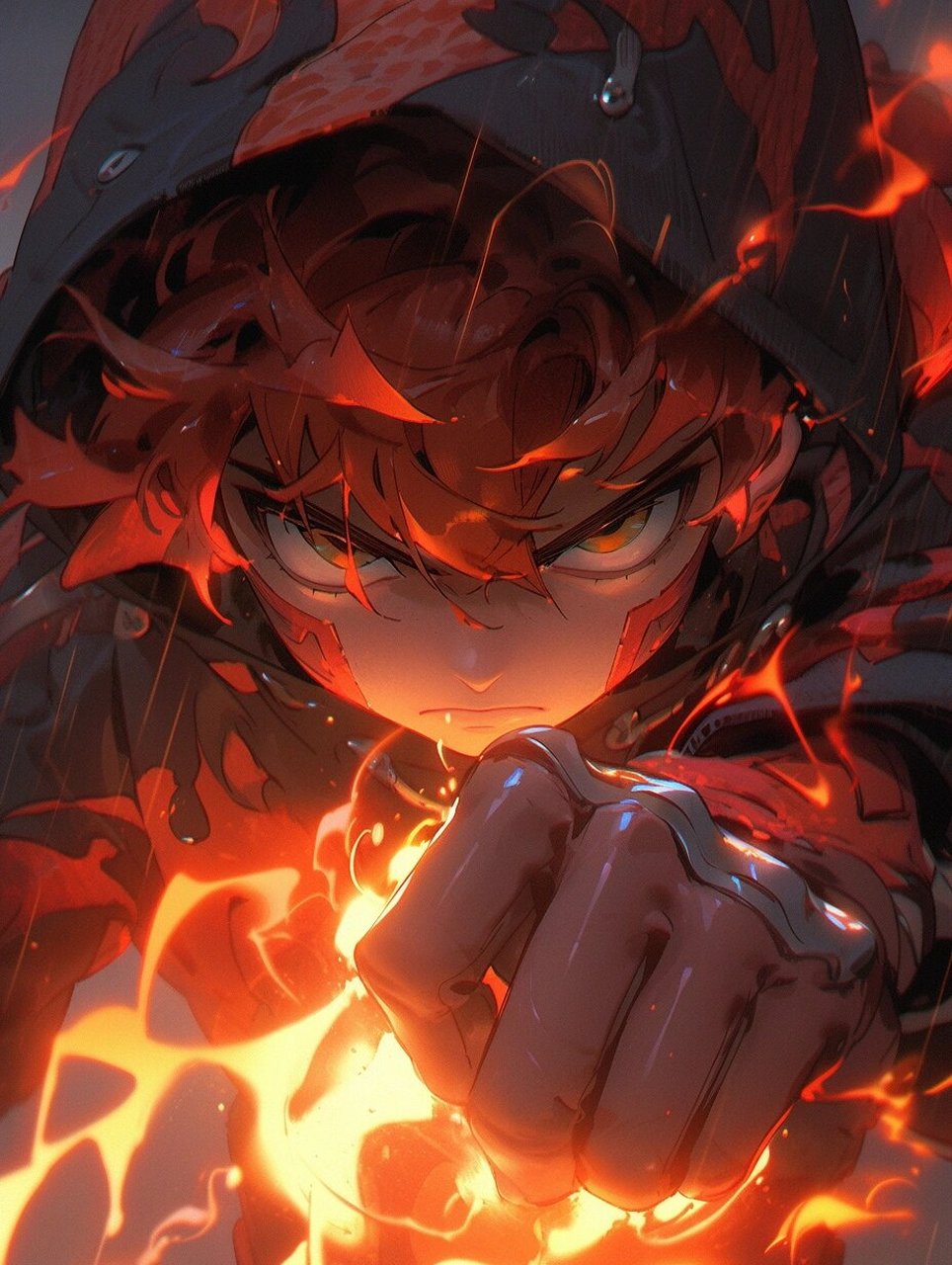 mj|火焰少年头像壁纸分享 附咒语 谁能拒绝一个敢玩火的少年呢?